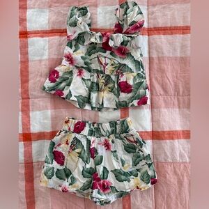 Janie and Jack tropical set - 12-18 months